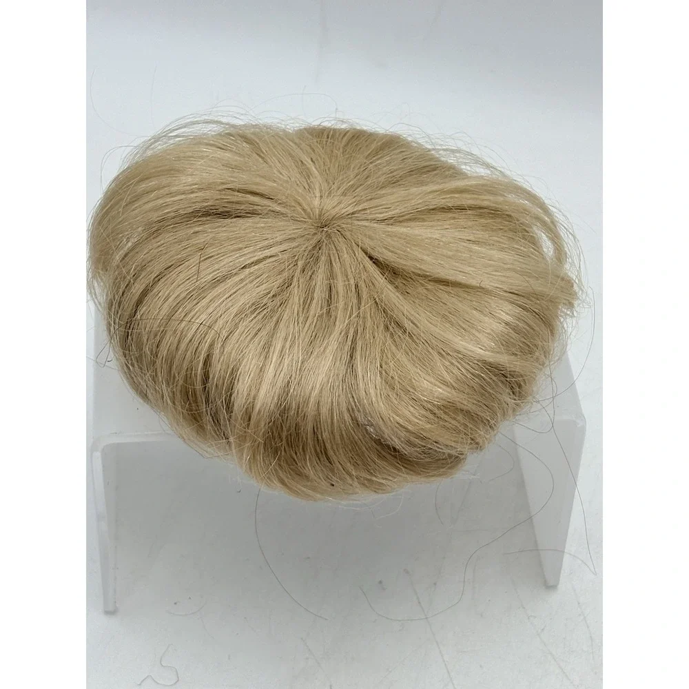 VTG 1950s Blonde Hair Bun Hairpiece Chignon Wig Topper Updo Rockabilly